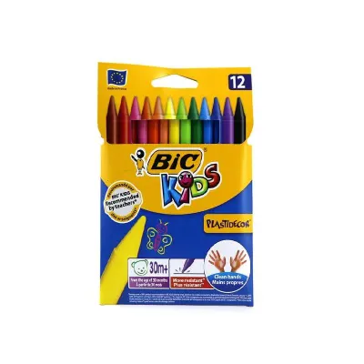 BİC PLASTIDECOR 12 Lİ SİLİNEBİLİR PASTEL BOYA 9457645 (ÖZEL FİYAT) (Best)