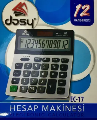 DOSY HESAP MAKİNASI ORTA BOY EC-17 (ÖZEL FİYAT) (Best)