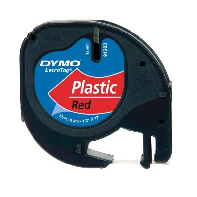 DYMO PLASTİK ETİKET KIRMIZI 59424 - S0721630 (Best)