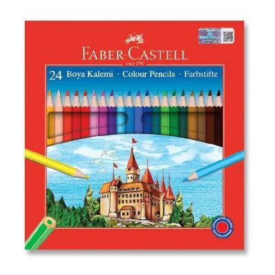 FABER 24 RENK KURU BOYA KALEMİ 1116324 (Best)