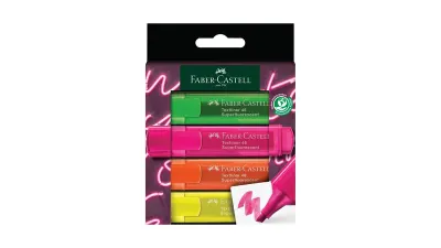 FABER TEXTLİNER 46 ŞEFFAF GENZ KALEM 4 LÜ 503025460 (Best)
