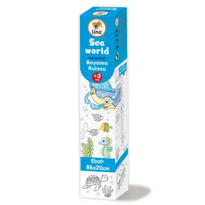 LINO LS-100 YAPIŞKANLI BOYAMA RULOSU SEA WORLD 86x20 CM (Best)