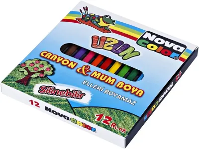 NOVA COLOR 12 RENK UZUN BOY MUM BOYA NC-2112 (Best)