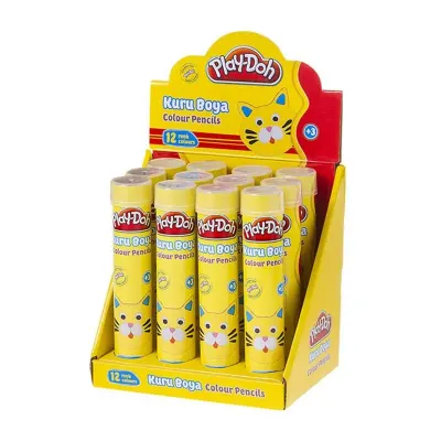 PLAY-DOH 12 RENK METAL TÜP KURUBOYA KU005 (Best)