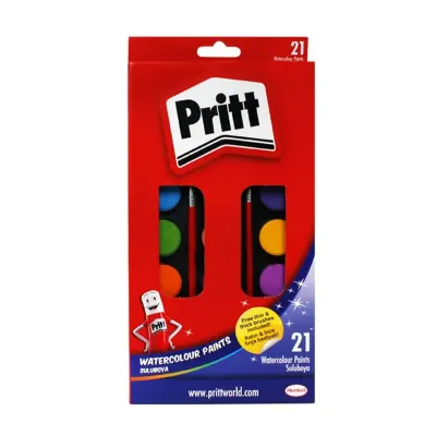 PRİTT 21 RENK SULU BOYA BÜYÜK 1671703 (Best)
