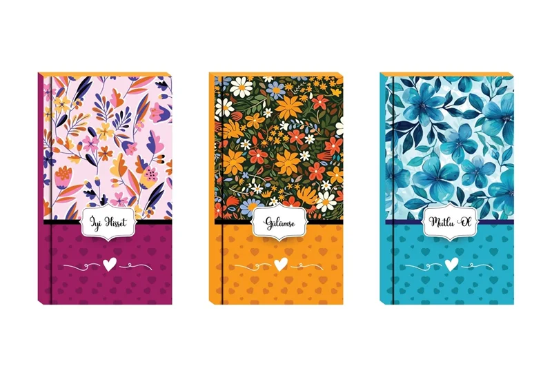 LİLAMOR FLOWERS DEFTER 9X16 48 SYF. 60'LI DISPLAY (5 ASS.) LLM-DF0916-FL02