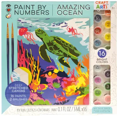 CRAFT AND ARTS NUMARALARLA BOYA SETİ AMAZING OCEAN 9207 51014158