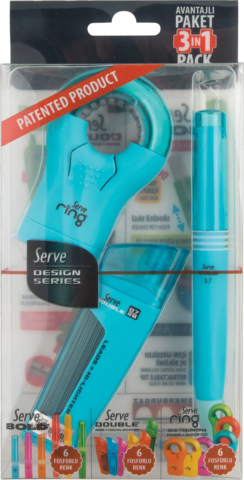 SERVE BOLD&DBL-FOS KLM&RING SLGKTRS 07 MAV 3LU SV-DBR07K3M