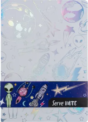 SERVE NOTE DEFTER 17 X 24 CIZGILI UZAY SERİSİ BEYAZ SV-NTUZYBYZ