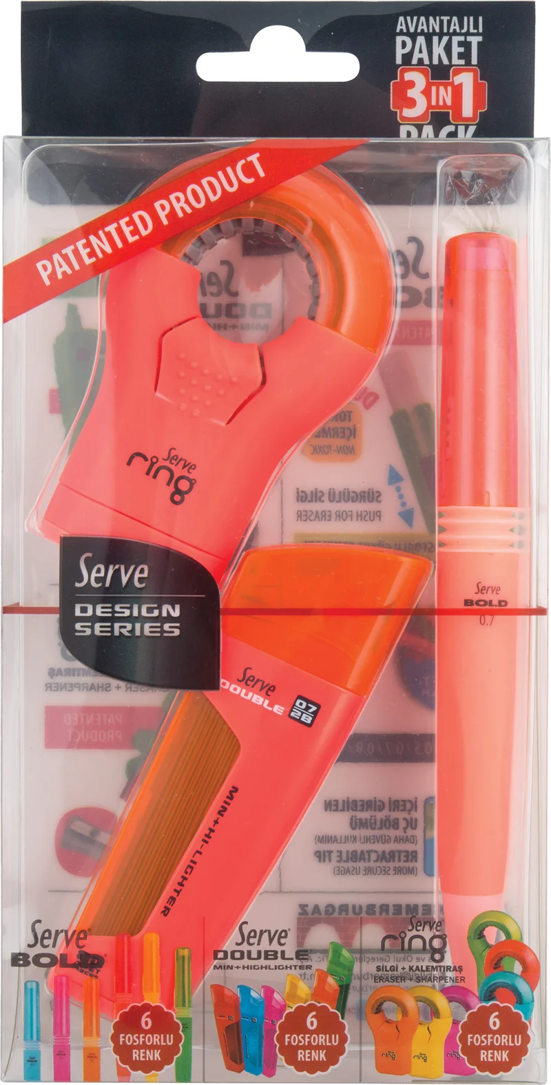 SERVE BOLD&amp;DBL-FOS KLM&amp;RING SLGKTRS 07 KRM 3LU SV-DBR07K3K