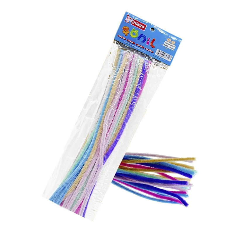 MİKRO ŞÖNİL PASTEL RENKLER 30 CM 25 Lİ CPC30