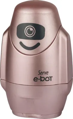 SERVE E-BOT SİLGİLİ KALEMTIRAŞ METALIK ROZE TEKLİ SV-EBOT1MROZE