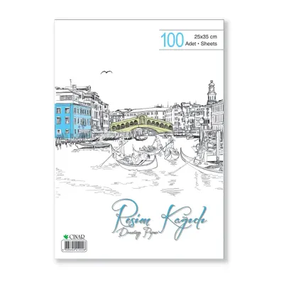 ÇINAR 24x34 RESİM KAĞIDI 120 gr 100 LÜ 41000 (Best)