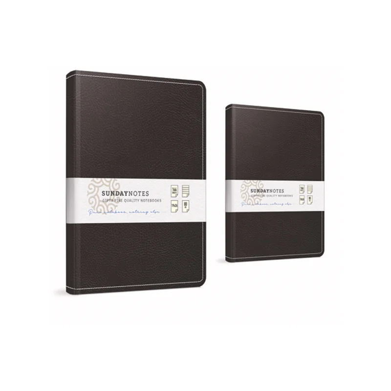 GIPTA SUNDAY 17x24 140 YP. DÜZ İPLİK DİK. DERİ KAPAK DEFTER 6127