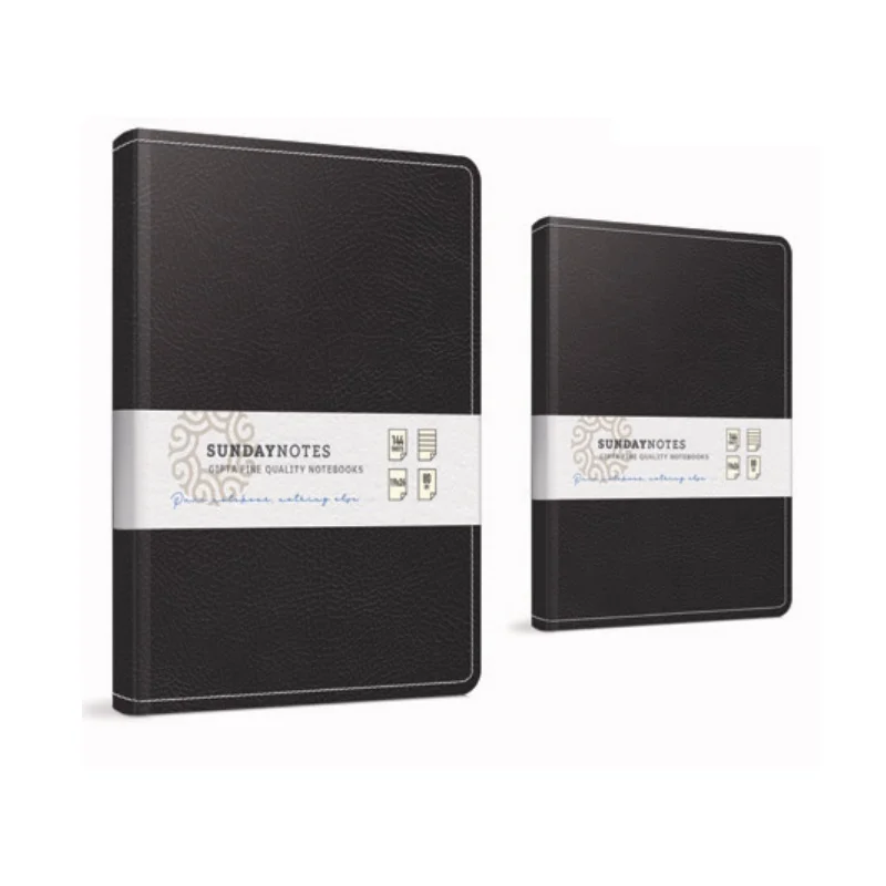 GIPTA SUNDAY 19x26 140 YP. KARELİ İPLİK DİK. DERİ KAPAK DEFTER 4928