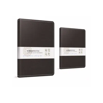GIPTA SUNDAY 17x24 140 YP. DÜZ İPLİK DİK. DERİ KAPAK DEFTER 6127 (Best)