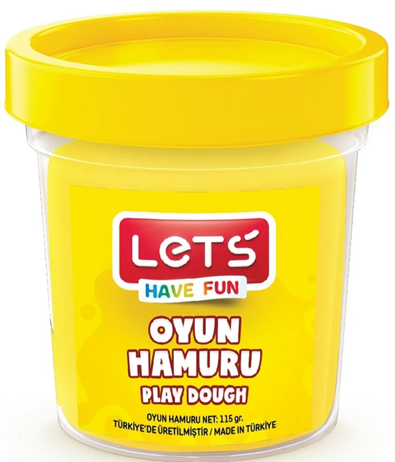 LETS OYUN HAMURU TEK RENK 110g SARI L8440-1