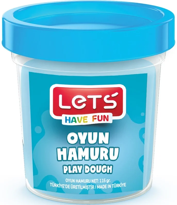 LETS OYUN HAMURU TEK RENK 110g MAVİ L8440-3