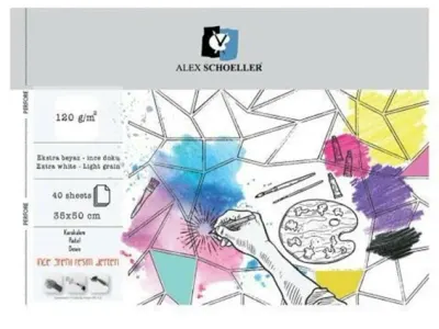 ALEX RESİM DEFTERİ 120GR 25x35 SPİRALLİ 40 YP ALX-0770