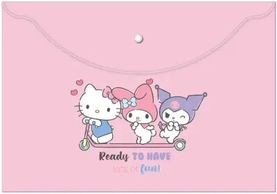 KESKİN ÇITÇITLI DOSYA A4 HELLO KITTY AND FRIENDS (PLASTİK) 120770-13