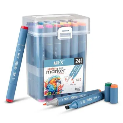 RICH ART-X SKETCH MARKER DUO ÇİFT UÇLU KALEM 24 LÜ KLM-18047 (Best)