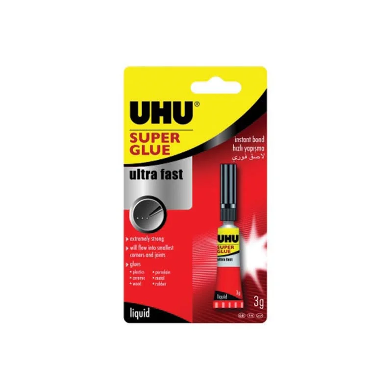 UHU SUPER GLUE-JAPON YAPIŞTIRICI 3 GR BLİSTER 40279 (Best)