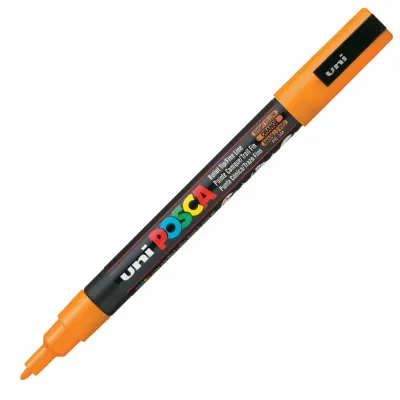 UNİ-BALL PC-3M POSCA SU BAZLI MARKER P.TURUNCU 0.9 (Best)