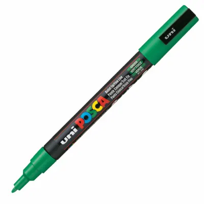 UNİ-BALL PC-3M POSCA SU BAZLI MARKER YEŞİL 0.9 (Best)