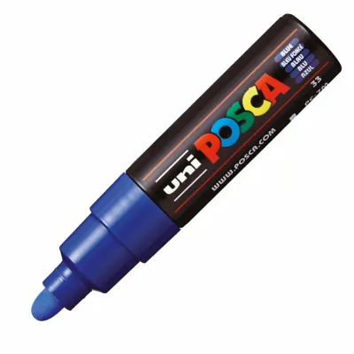 UNİ-BALL PC-7M -POSCA SU BAZLI MARKER MAVİ 4,5-5,5 (Best)