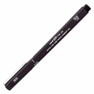 UNİ-BALL PIN005-200 FINELINE SİYAH ÇİZİM KALEMİ (Best)