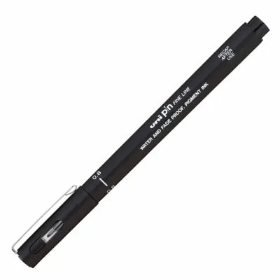 UNİ-BALL PIN08-200 FINELINE SİYAH ÇİZİM KALEMİ (Best)