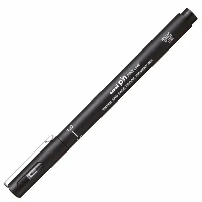 UNİ-BALL PIN10-200 FINELINE SİYAH ÇİZİM KALEMİ (Best)