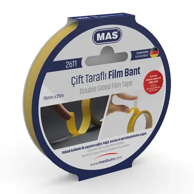 MAS 2611 15mmX25mt ÇİFT TARAFLI BANT (Best)
