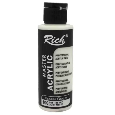 RICH AKRİLİK BOYA 106 SOFT BEYAZ 120 cc (Best)