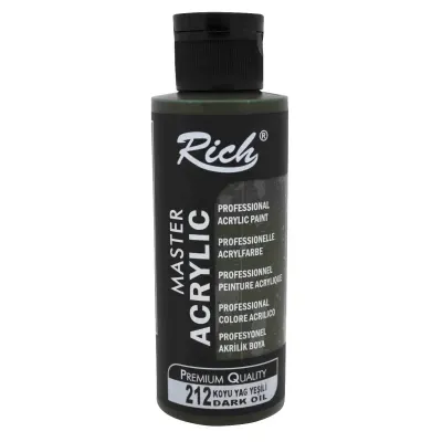 RICH AKRİLİK BOYA 212 KOYU YAĞ YEŞİLİ 120 cc (Best)