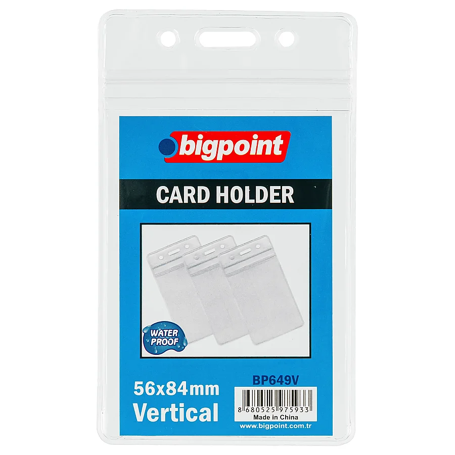 Bigpoint Kilitli Kart Poşeti Dikey 62x91mm