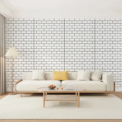 Bigpoint Yapışkanlı Tezgah Kaplama Folyosu 30x60cm Beyaz 6'lı Paket