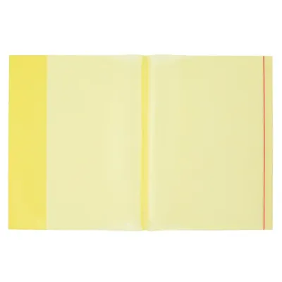 Bigpoint A4 Hazır Defter Kabı 5'li Paket Şeffaf Sarı