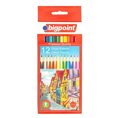 Bigpoint Kuru Boya Kalemi 12 Renk