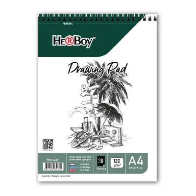 HERBOY SPİRALLİ DRAWING PAD A4 120 GR 30'LU HRB-3287