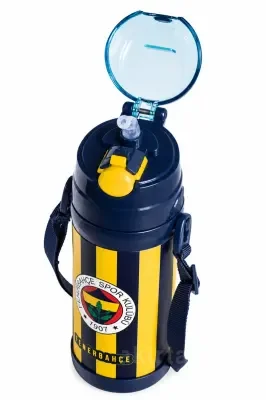 ME 70017 FENERBAHÇE ÇELİK MATARA LACİVERT ÇUBUKLU