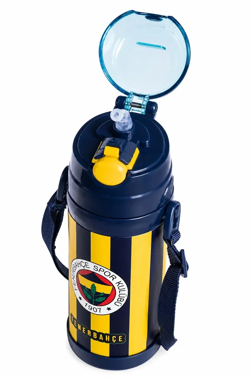 ME 70017 FENERBAHÇE ÇELİK MATARA LACİVERT ÇUBUKLU