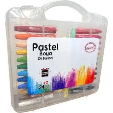 MİART PASTEL BOYA 24+2 RENK ÇANTALI