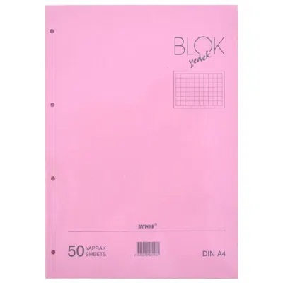 BAYINDIR A4 KOLEJ YEDEK PEMBE KARELİ
