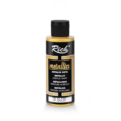 RICH METALİK AKRİLİK BOYA 03956 ALTIN 120 cc