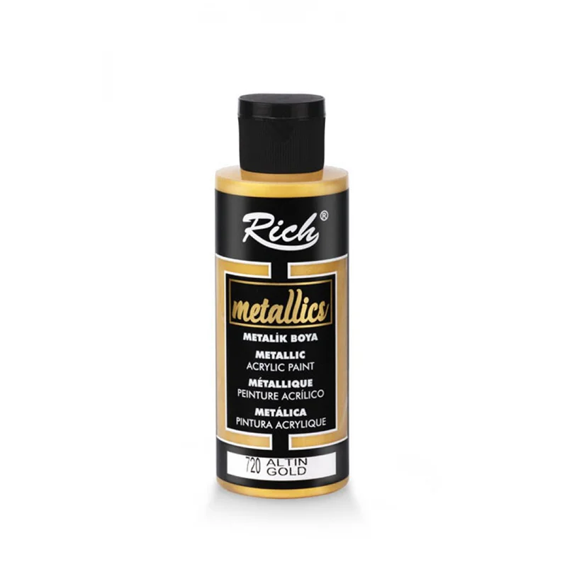 RICH METALİK AKRİLİK BOYA 03956 ALTIN 120 cc