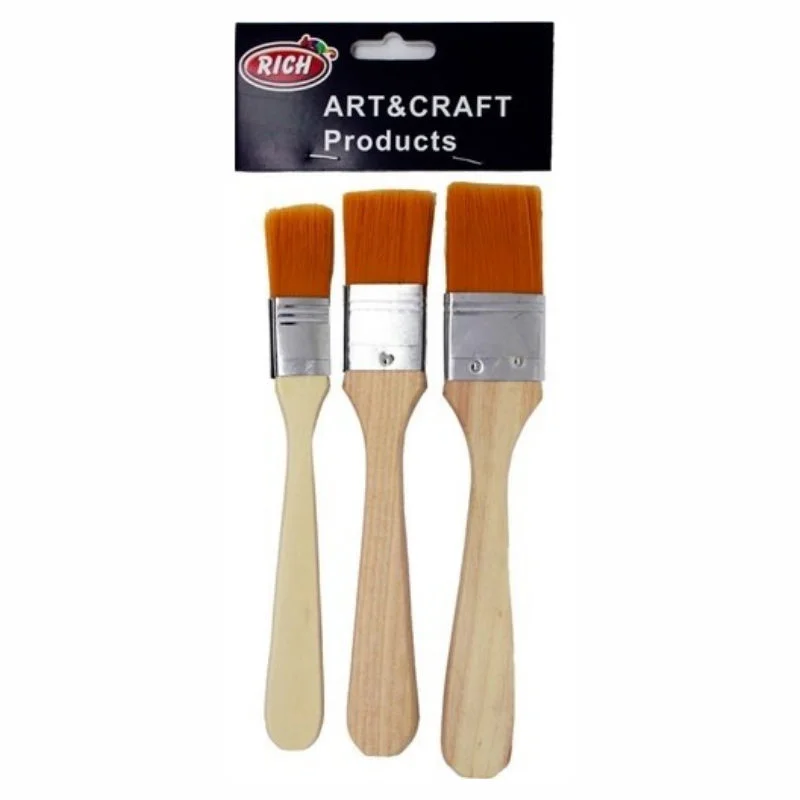 RICH 11227 EKONOMİK SET FIRÇA 3 LÜ SARI KIL FIRÇA 01293