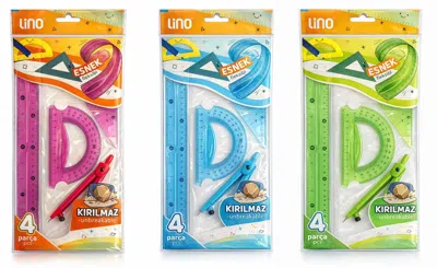 LİNO LC-002 ÇİZİM SETİ PERGELLİ FLEXIBLE 4'LÜ