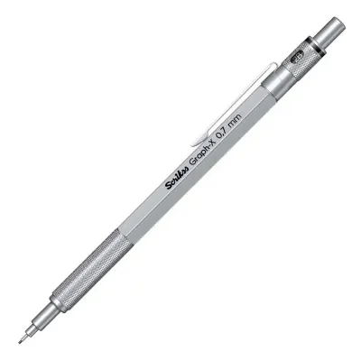 SCRIKSS OFFICE VERSATİL KALEM GRAPH-X METAL ŞEFFAF AMBALAJ 0.7 SATEN GRİ