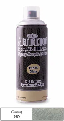 ARTDECO SPREY BOYA AKRİLİK 400 ML GÜMÜŞ Y-400-980